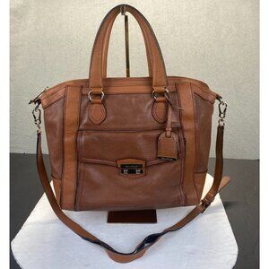 Cole Hann Pebble Leather Satchel Handbag